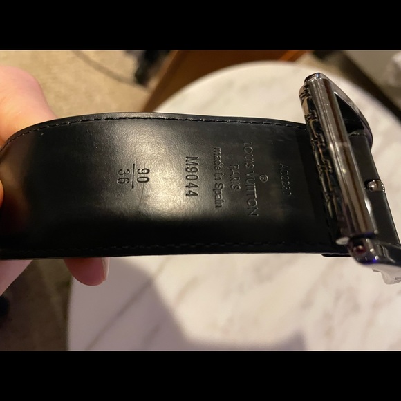Black monogram LV belt - Picture 4 of 4